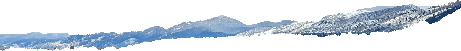 Snowy mountain strip